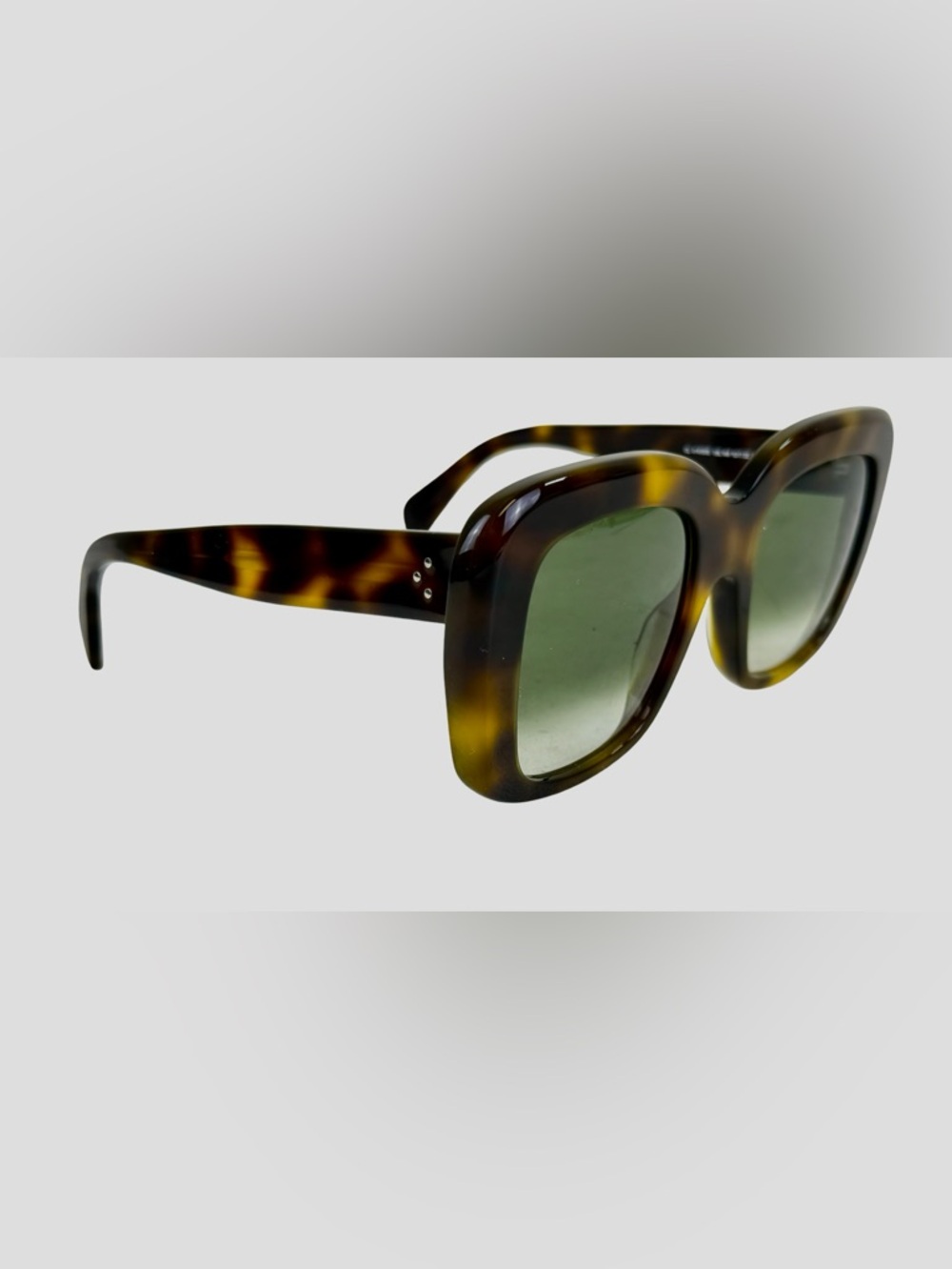 CELINE STELLA OVERSIZED TORTOISESHELL SUNGLASSES - Picture 4 of 10
